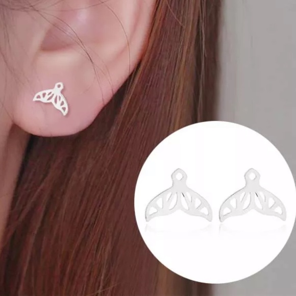 Stainless Steel Stud Earrings - Picture 3 of 6